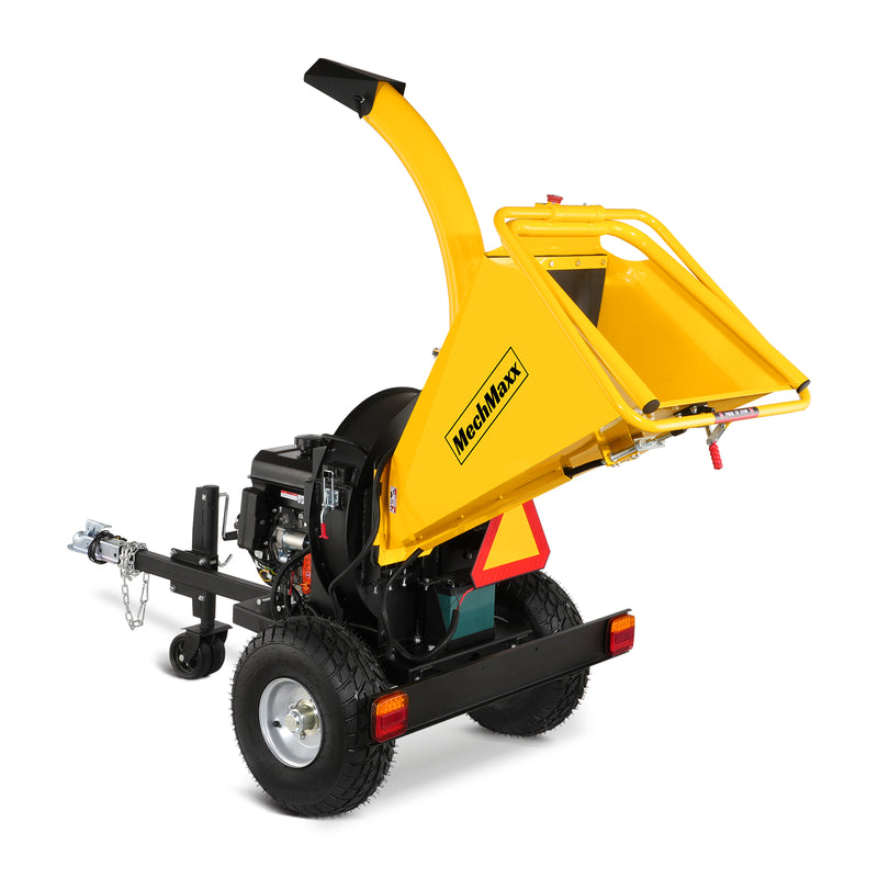 5 inch E-start Rato 420cc 15hp Gasoline Engine Powered Disc Wood Chipper with Taillight; Model P4205