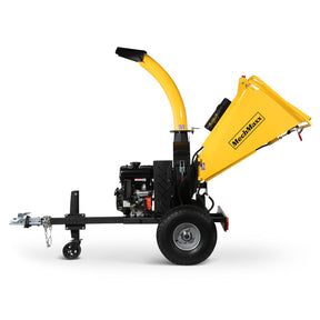 5 inch E-start DUCAR 420cc 15hp Gasoline Engine Powered Disc Wood Chipper with Taillight