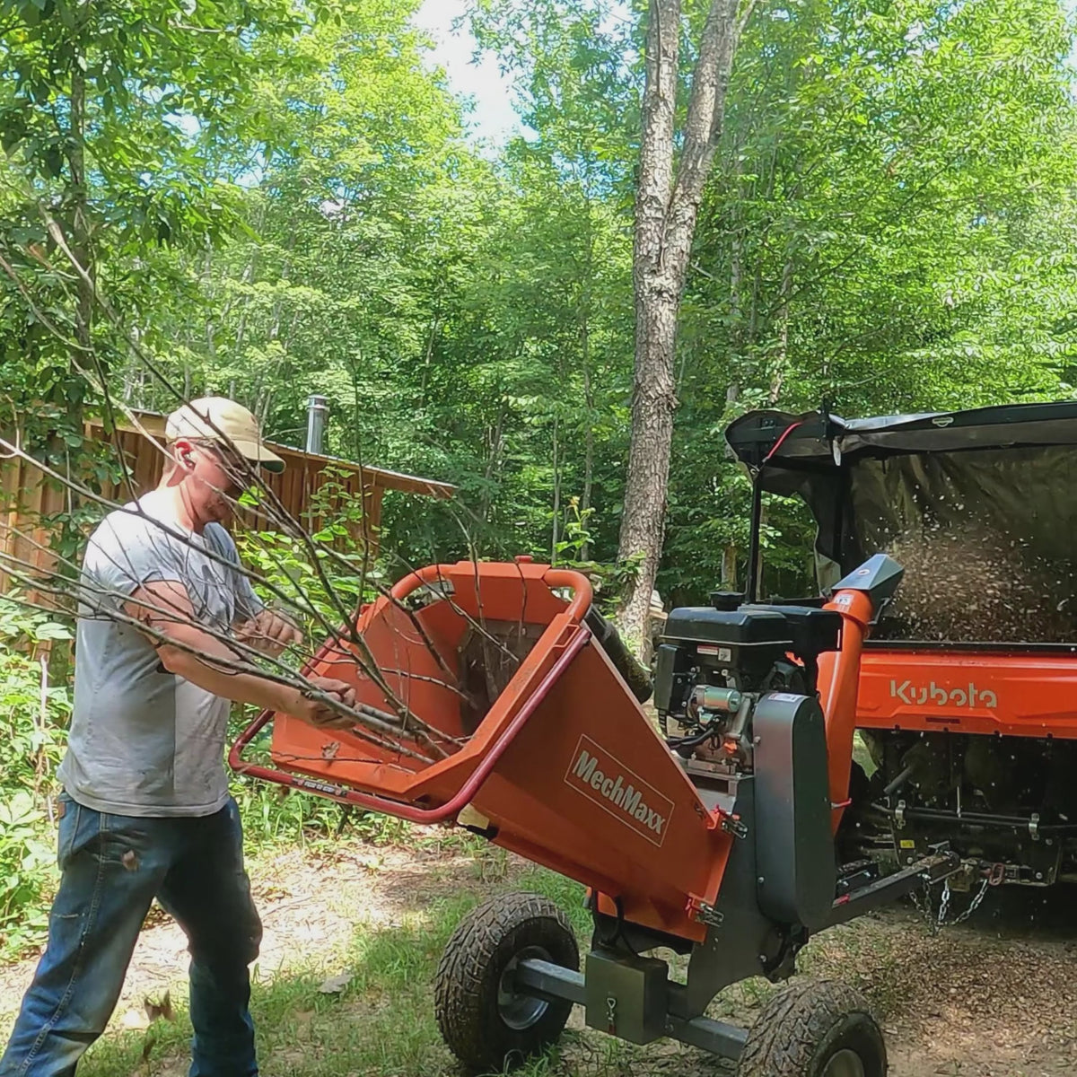 6 inch E-start ZONSEN 420cc 15hp Gasoline Engine Powered Drum Wood Chipper ,  P4206