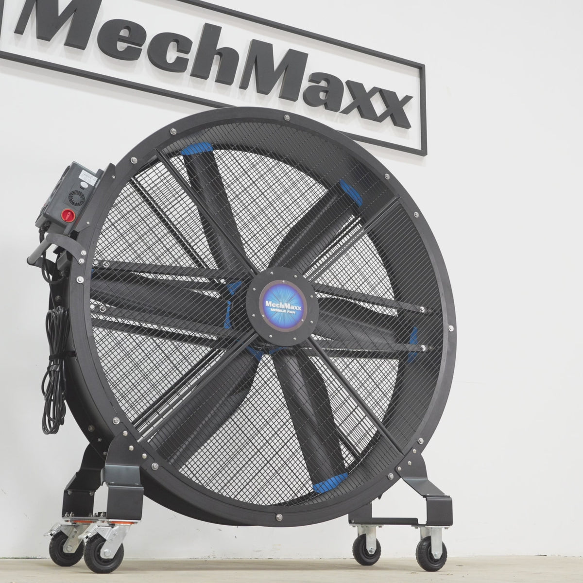 59" Portable Industrial Fan with Variable High-Efficiency PMSM Motor,Mobile High Volume Floor Fan for Warehouse,Workshop & Gym