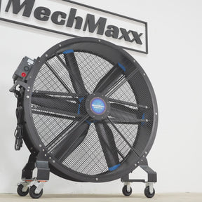 59" Portable Industrial Fan with Variable High-Efficiency PMSM Motor,Mobile High Volume Floor Fan for Warehouse,Workshop & Gym