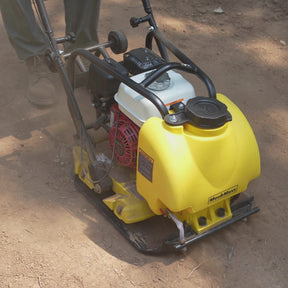 Honda GX160 Vibratory Plate Compactor with Wheel Kit, 3150 lb Centrifugal Force for Soil, Gravel, Asphalt and Paver Base, PC80H
