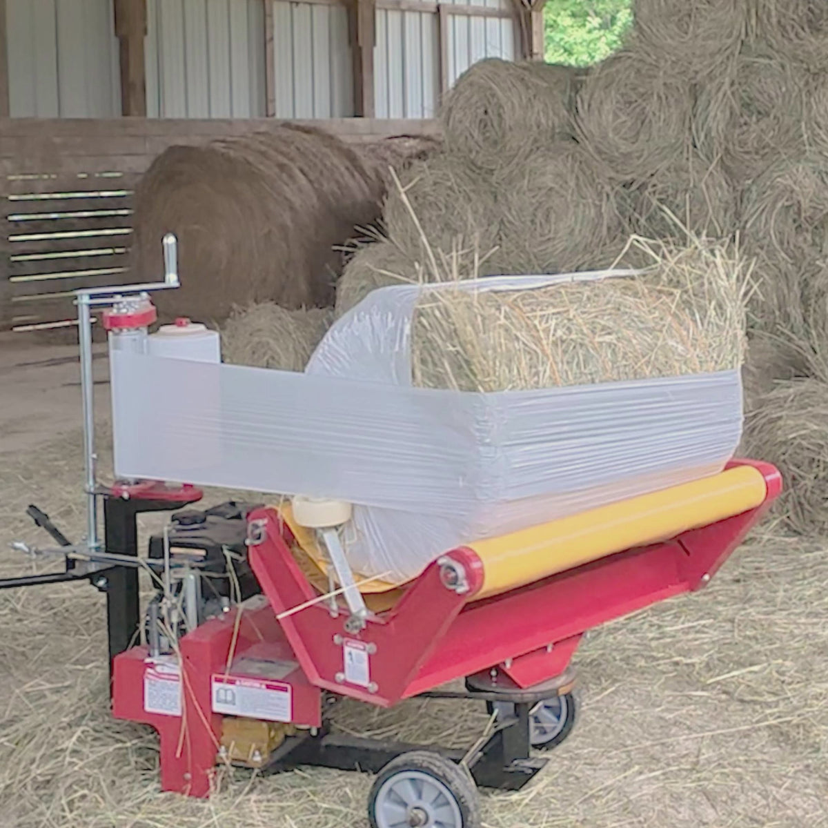 7HP 212cc Gasoline Engine Powered Bale Wrapper,  20 inch Wrapping Diameter,  HW20