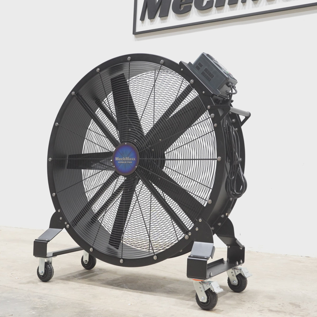 47" Portable Industrial Fan with Variable High-Efficiency PMSM Motor,Mobile High Volume Floor Fan for Warehouse,Workshop & Gym