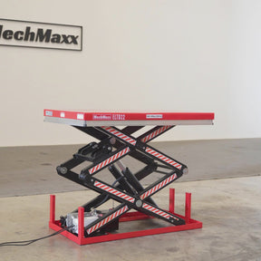 Stationary Electric Hydraulic Double Scissor Lift Table 2200lb Capacity,Platform Size51.2" x 32.3" ,Height70.1"