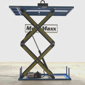 Wireless Remote Control Double Scissor Electric Hydraulic Lift Table, 2200lb Capacity, 86.6" x 51.2" Large Platform, 102.4" Lift Height, ELTD22L