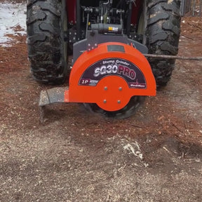 3-Point PTO Stump Grinder,  30 in Flywheel,  40-100HP,  with 44 Carbide Teeth (PTO Shaft Included with Slip Clutch),  SG30PRO