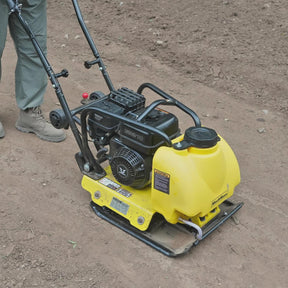 5.8 HP Vibratory Plate Compactor with Wheel Kit, 3150 lb Centrifugal Force for Soil, Gravel, Asphalt and Paver Base, PC80Z