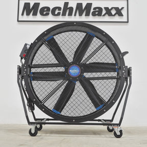 59" Portable Industrial Fan with Variable High-Efficiency PMSM Motor,Tiltable Mobile High Volume Floor Fan for Warehouse,Workshop & Gym
