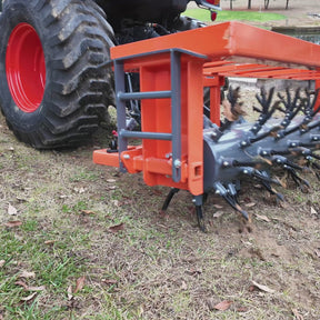 50" 3 Point Drum Filled Plug Aerator Fits Cat 1 And 2 Tractors, DLA50