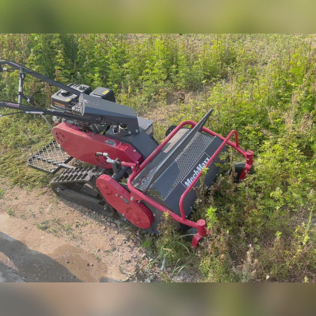 27" Walk Behind Flail Mower,  10HP 302cc,  Self-Propelled,  Tracked,  Electric Start,  SFM27T