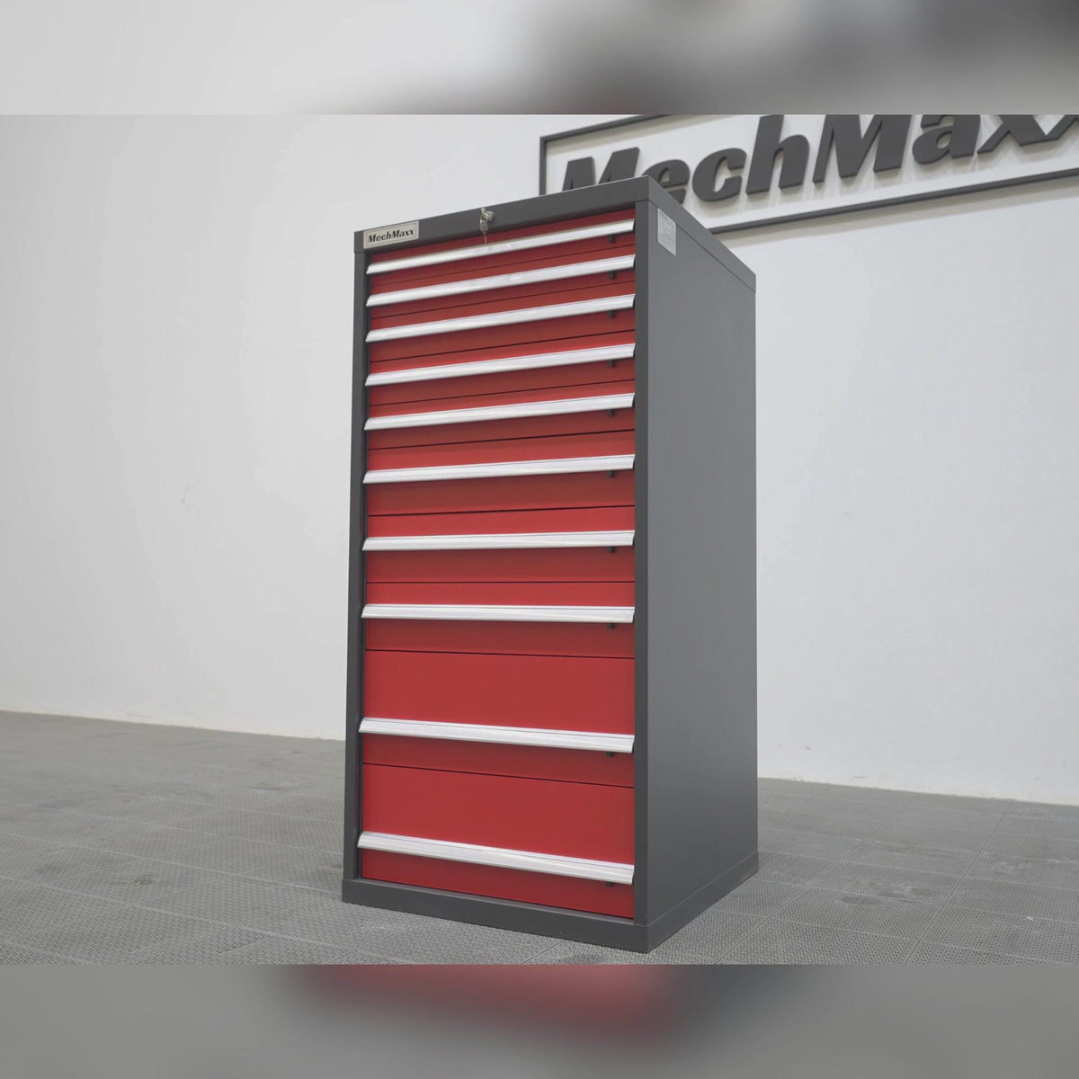 Heavy Duty Modular Drawer Cabinet - 10 Drawer,  59" H x 28.5" W x 28.5" D Tool Storage Organizer,  Steel Construction