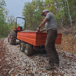 MechMaxx 2-Ton Capacity Heavy-Duty Dump Trailer, DT4X8
