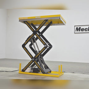 2200 lbs Capacity Stationary Electric Hydraulic Double Scissor Lift Table – 51.2" x 32.3" Platform, 70.1" Lift Height, UL Certified Motor, ELTD22