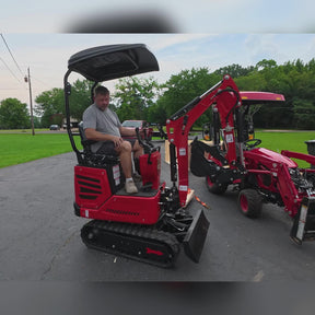 Mini Compact Excavator HONDA GX390 Engine, 65.7” Max. Digging Depth, 2100 LBS Operating Weight, MEC10