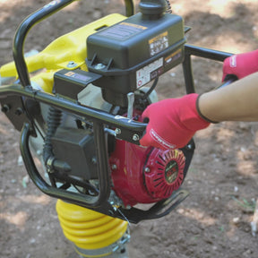 Honda GXR120 Tamping Rammer with Wheel Kit, 3150 lb Impact Force Jumping Jack Tamper Compactor for Soil, Gravel, Backfill and Foundation, TR75H