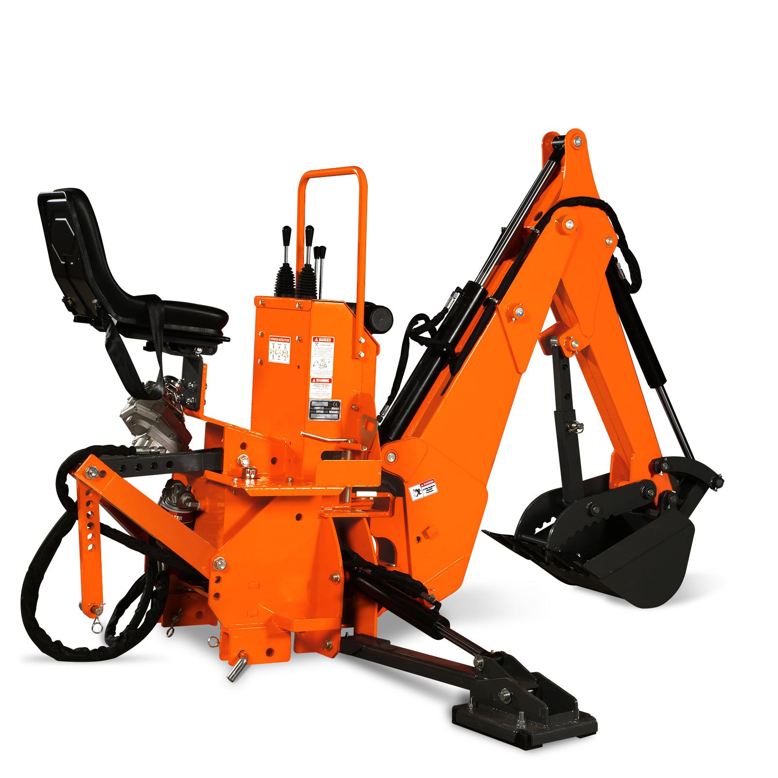 Backhoe Swing Ride MechMaxx 8ft Digging Depth, 25-45HP, 180° Swing Arc PTO Backhoe , BH76