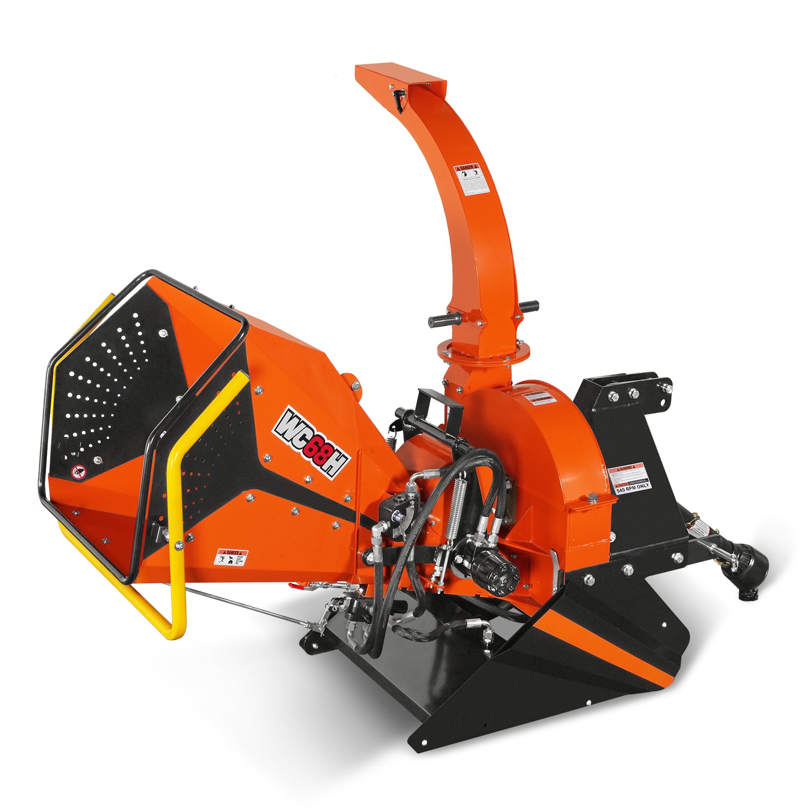 6in, 20-50 HP, 3 Point Hydraulic Wood Chipper For Tractors , WC68H