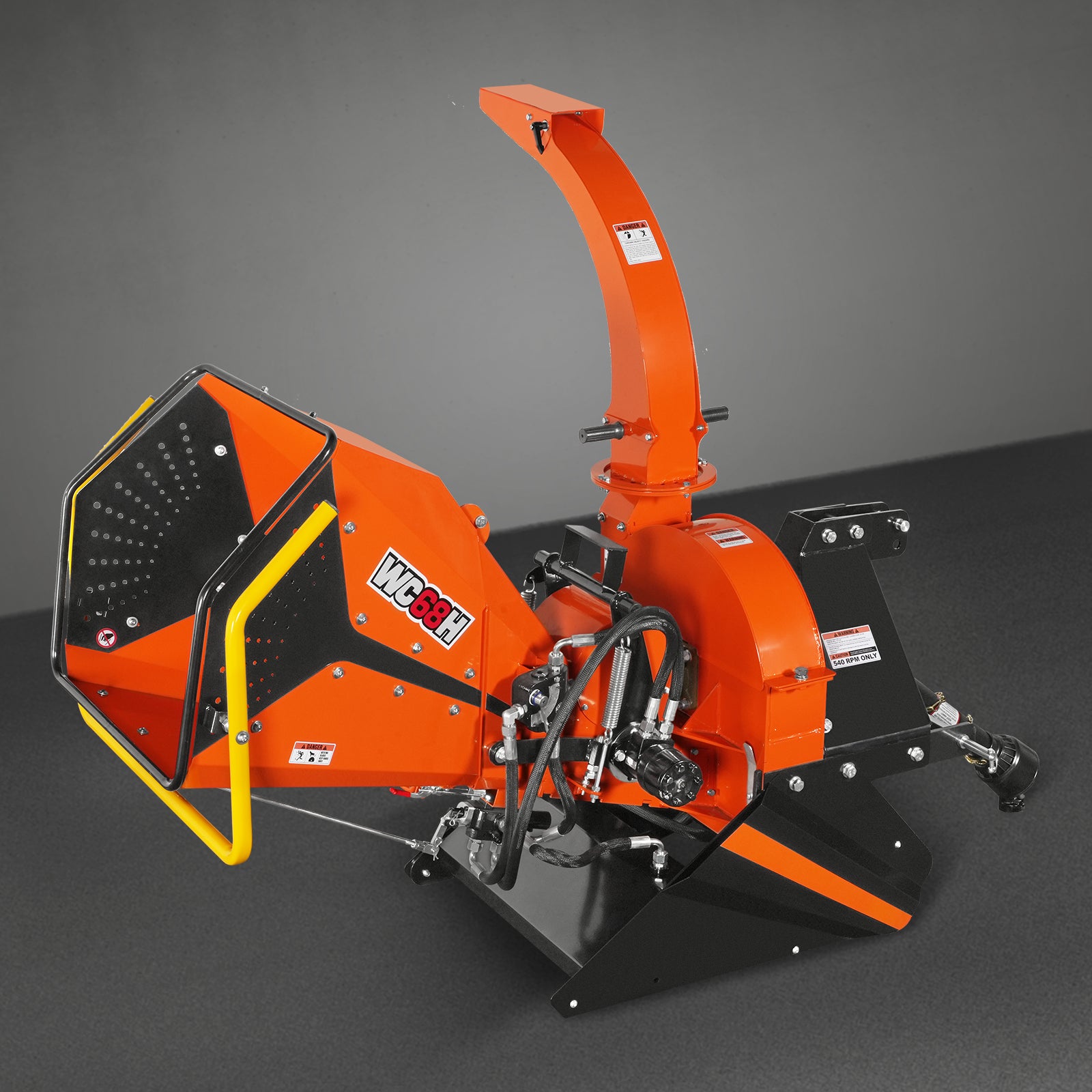 6in, 20-50 HP, 3 Point Hydraulic Wood Chipper For Tractors , WC68H