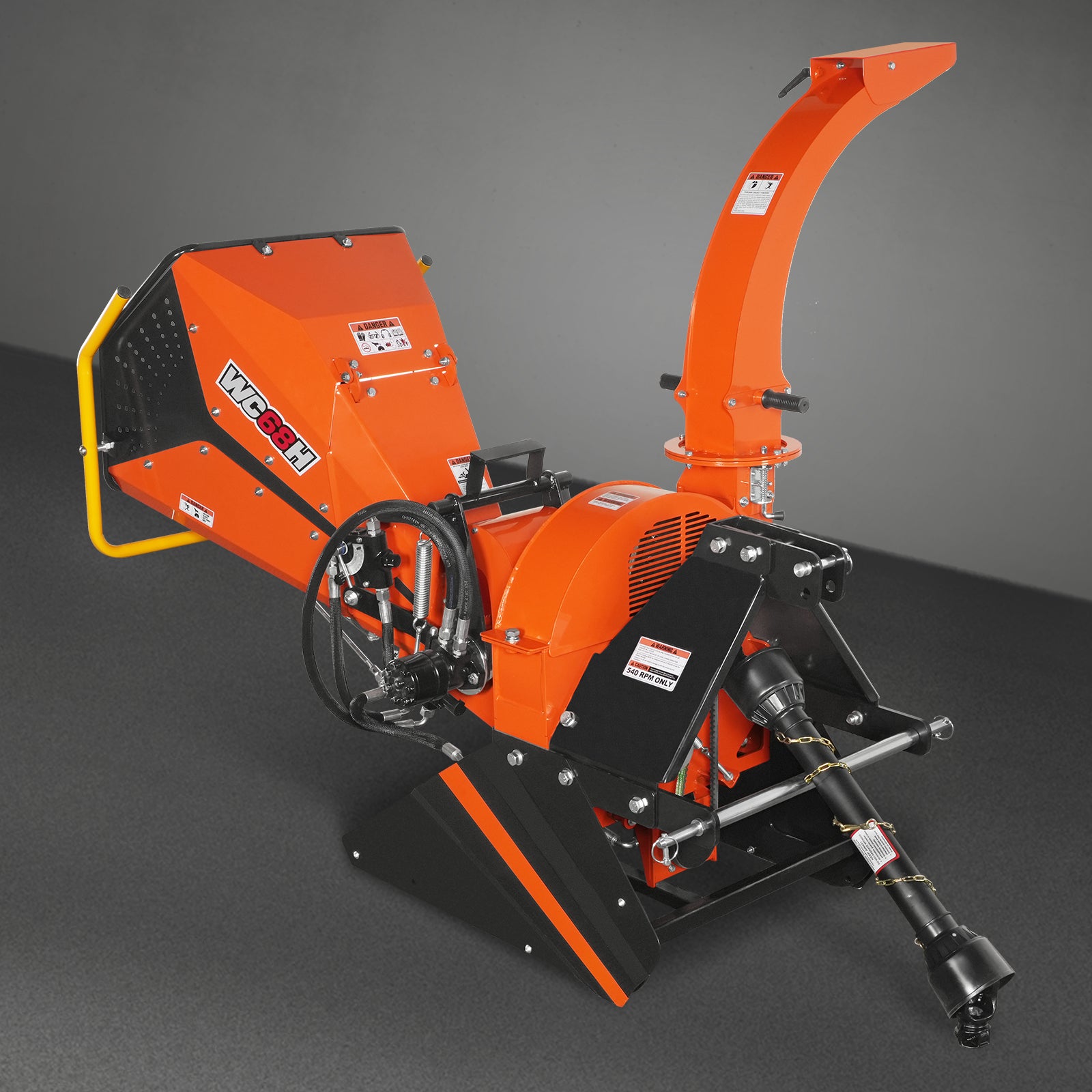 6in, 20-50 HP, 3 Point Hydraulic Wood Chipper For Tractors , WC68H