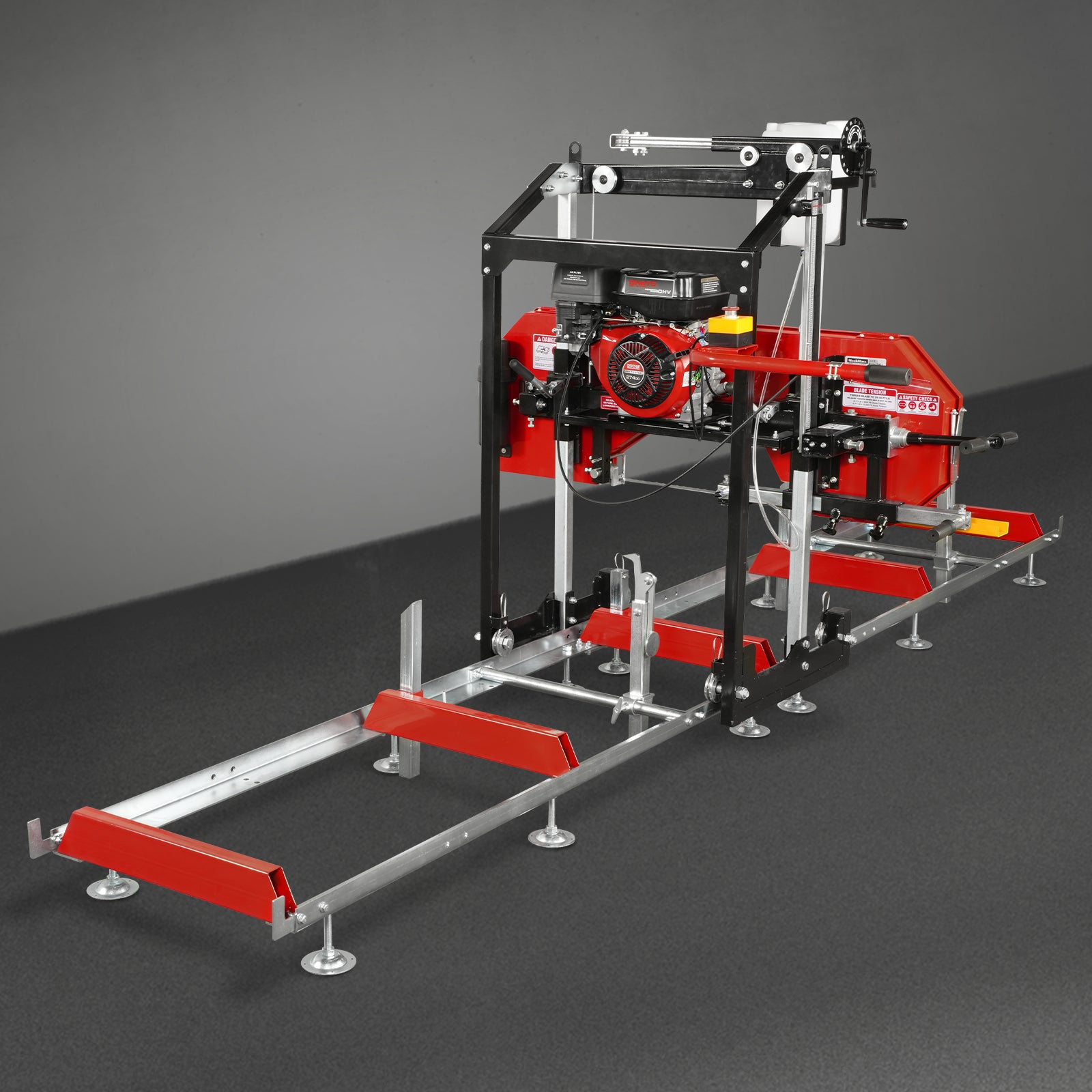 22" Portable Sawmill, 274cc 8.1HP Gasoline Engine, 18" Board Width, 13' Track Length , SM-22