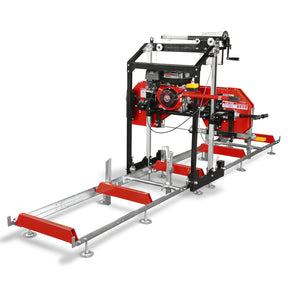 22" Portable Sawmill, 274cc 8.1HP Gasoline Engine, 18" Board Width, 13' Track Length , SM-22
