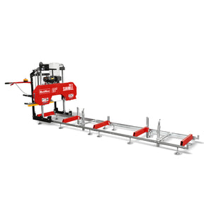 22" Portable Sawmill, 274cc 8.1HP Gasoline Engine, 18" Board Width, 13' Track Length , SM-22