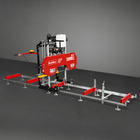 22" Portable Sawmill, 274cc 8.1HP Gasoline Engine, 18" Board Width, 13' Track Length , SM-22