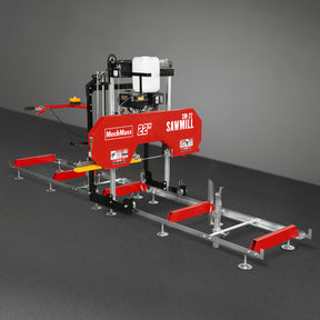22" Portable Sawmill, 274cc 8.1HP Gasoline Engine, 18" Board Width, 13' Track Length , SM-22