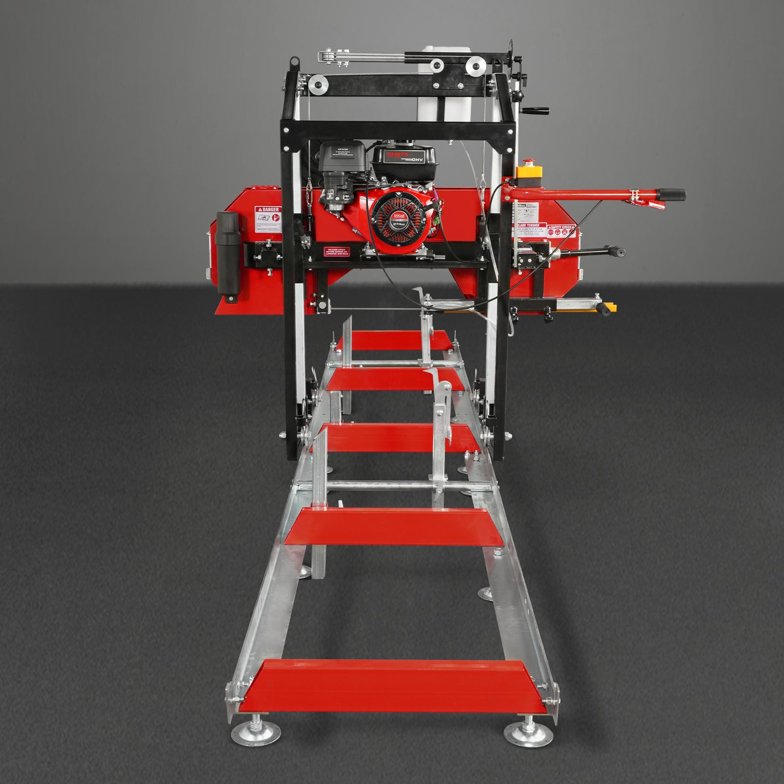 22" Portable Sawmill, 274cc 8.1HP Gasoline Engine, 18" Board Width, 13' Track Length , SM-22