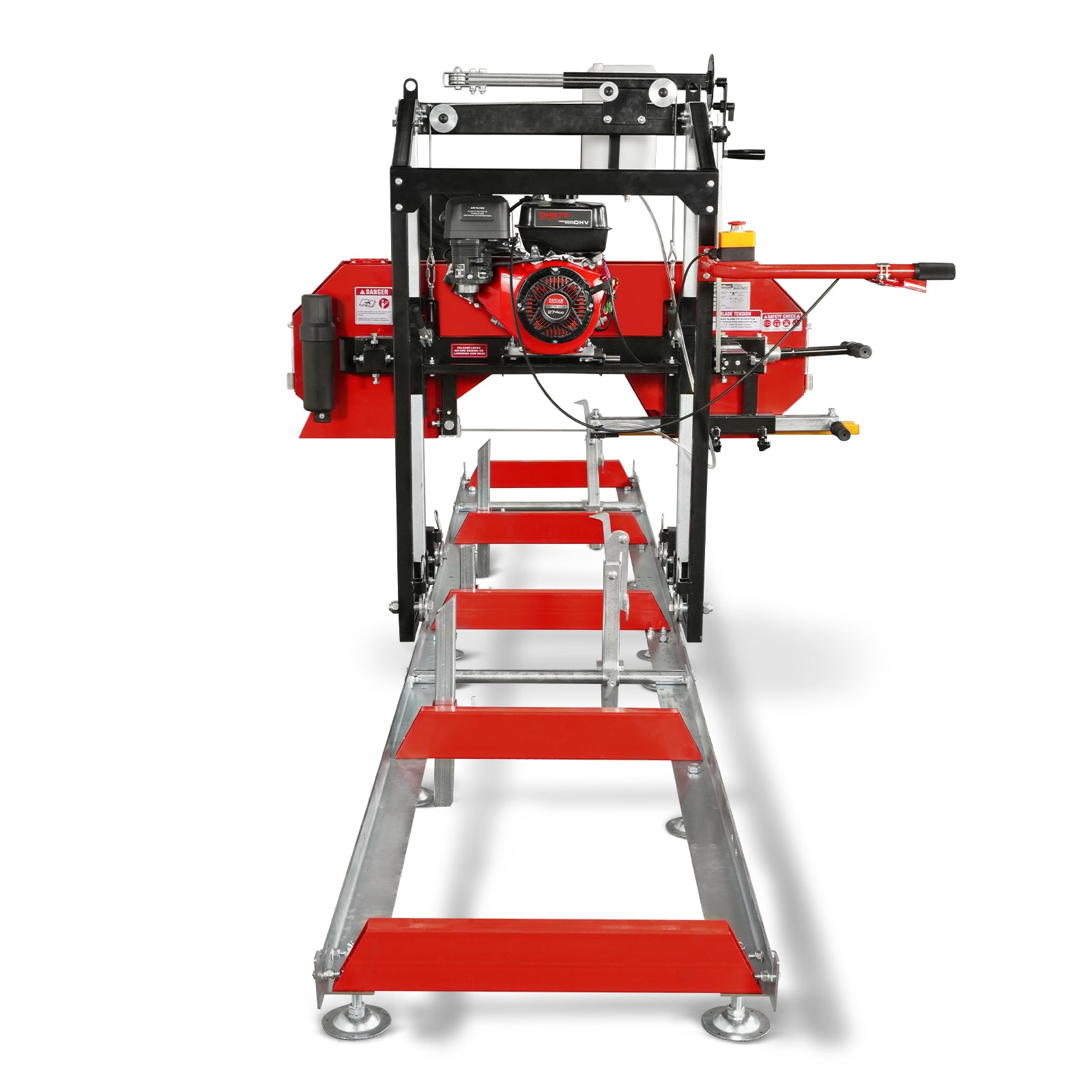 22" Portable Sawmill, 274cc 8.1HP Gasoline Engine, 18" Board Width, 13' Track Length , SM-22