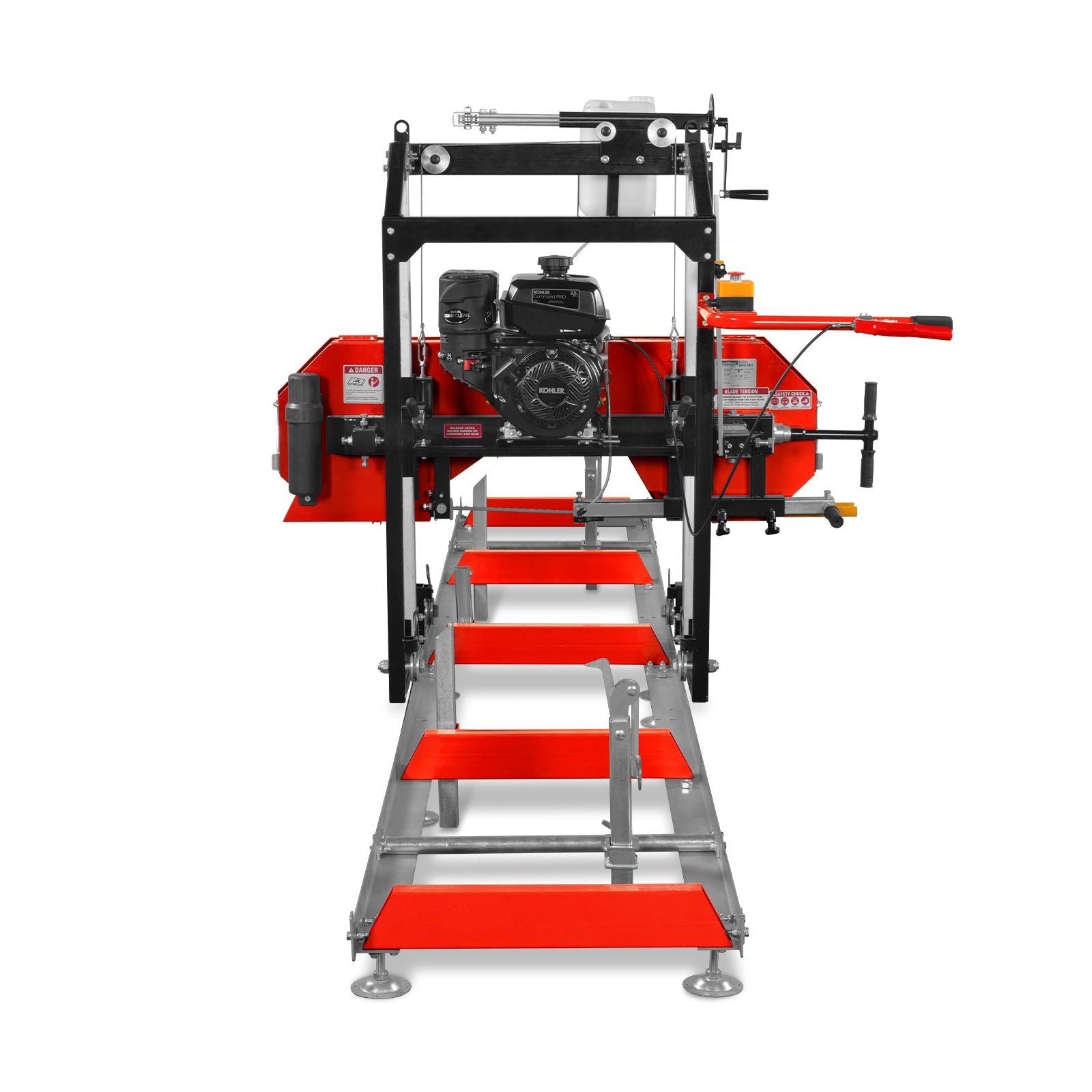 22" Portable Sawmill, KOHLER 277cc E-Start Gasoline Engine, 20" Board Width, 13' Track Length , SM-22
