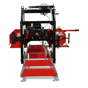 26" Portable Sawmill, 420cc 15HP E-Start Gasoline Engine, 22" Board  Width, 13' Track Length , SM26