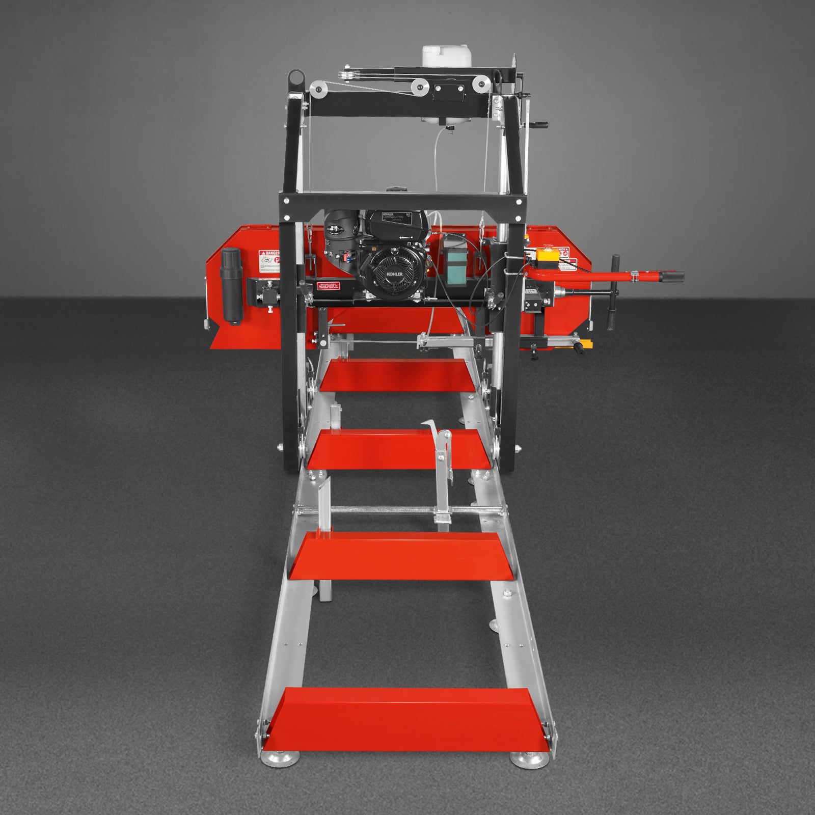 26" Portable Sawmill (5x Blades Included), KOHLER CH440 429cc E-Start Gasoline Engine, 22" Board Width, 20' Track Length (13' Track Length + 6.6' Track Extension Included) , SM-26