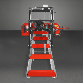 26" Portable Sawmill (5x Blades Included), KOHLER CH440 429cc E-Start Gasoline Engine, 22" Board Width, 20' Track Length (13' Track Length + 6.6' Track Extension Included) , SM-26