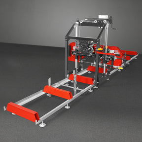 26" Portable Sawmill (5x Blades Included), KOHLER CH440 429cc E-Start Gasoline Engine, 22" Board Width, 20' Track Length (13' Track Length + 6.6' Track Extension Included) , SM-26