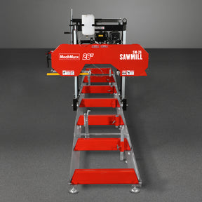 26" Portable Sawmill (5x Blades Included),  KOHLER CH440 429cc E-Start Gasoline Engine,  20" Board Width,  20' Track Length (13' Track Length + 6.4' Track Extension Included) ,  SM-26