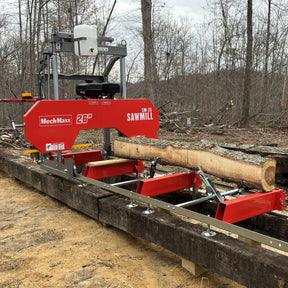 26" Portable Sawmill, 420cc 15HP E-Start Gasoline Engine, 22" Board  Width, 13' Track Length , SM26