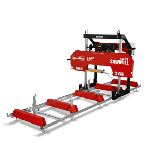 32" Portable Sawmill, 459cc 15HP E-Start Gasoline Engine, 26.5" Board Width, 13' Track Length , SM-32