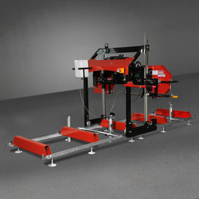 32" Portable Sawmill, KOHLER CH440 429cc E-Start Gasoline Engine, 26.5" Board Width, 13' Track Length , SM-32