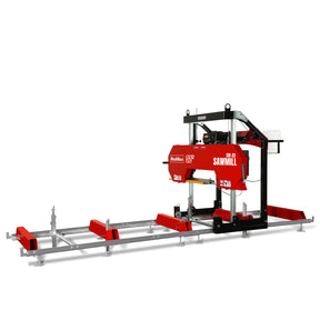 32" Portable Sawmill, 420cc 15HP E-Start Gasoline Engine, 29" Board Width, 13' Track Length , SM32