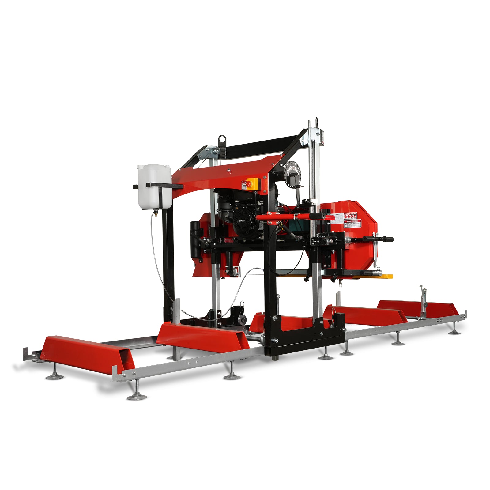 32" Portable Sawmill, KOHLER CH440 429cc E-Start Gasoline Engine, 29" Board Width, 13' Track Length , SM32