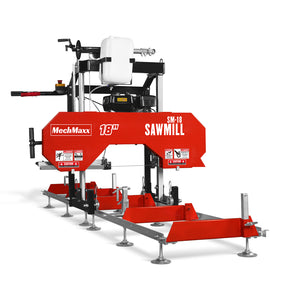 18" Portable Sawmill, 212cc 7HP Gasoline Engine, 15" Board  Width, 10' Track Length , SM18