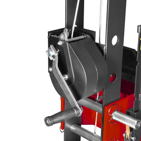 30 Ton H-Frame Air/Hydraulic Shop Press with Hand Winch & Press Pin Kit,  Fully Welded Steel Frame,  Safety Guard,  Foot Pedal Control,  HSP30