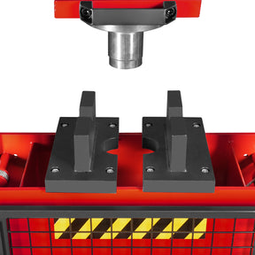 30 Ton H-Frame Air/Hydraulic Shop Press with Hand Winch & Press Pin Kit,  Fully Welded Steel Frame,  Safety Guard,  Foot Pedal Control,  HSP30