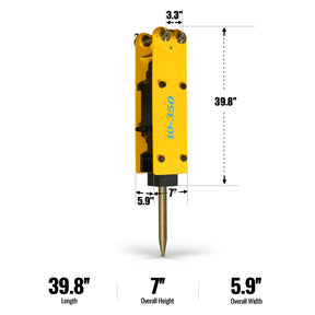 Hydraulic Hammer Breaker for 1-1.8 Ton Mini Compact Excavator