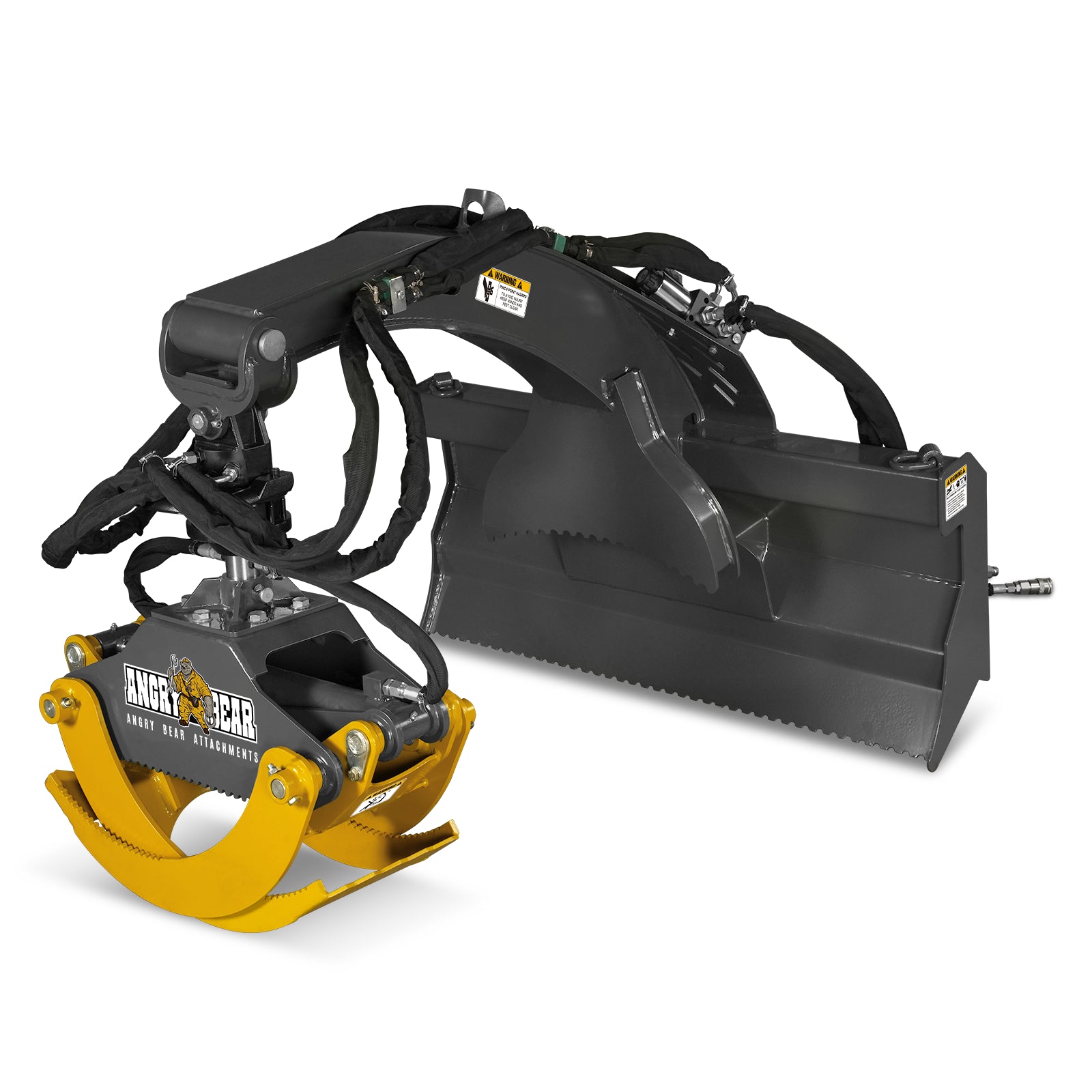 50" Skid Steer Rotary Log Grapple, 360° Rotation, 3000 Lbs Capacity