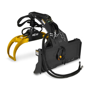 50" Skid Steer Rotary Log Grapple, 360° Rotation, 3000 Lbs Capacity