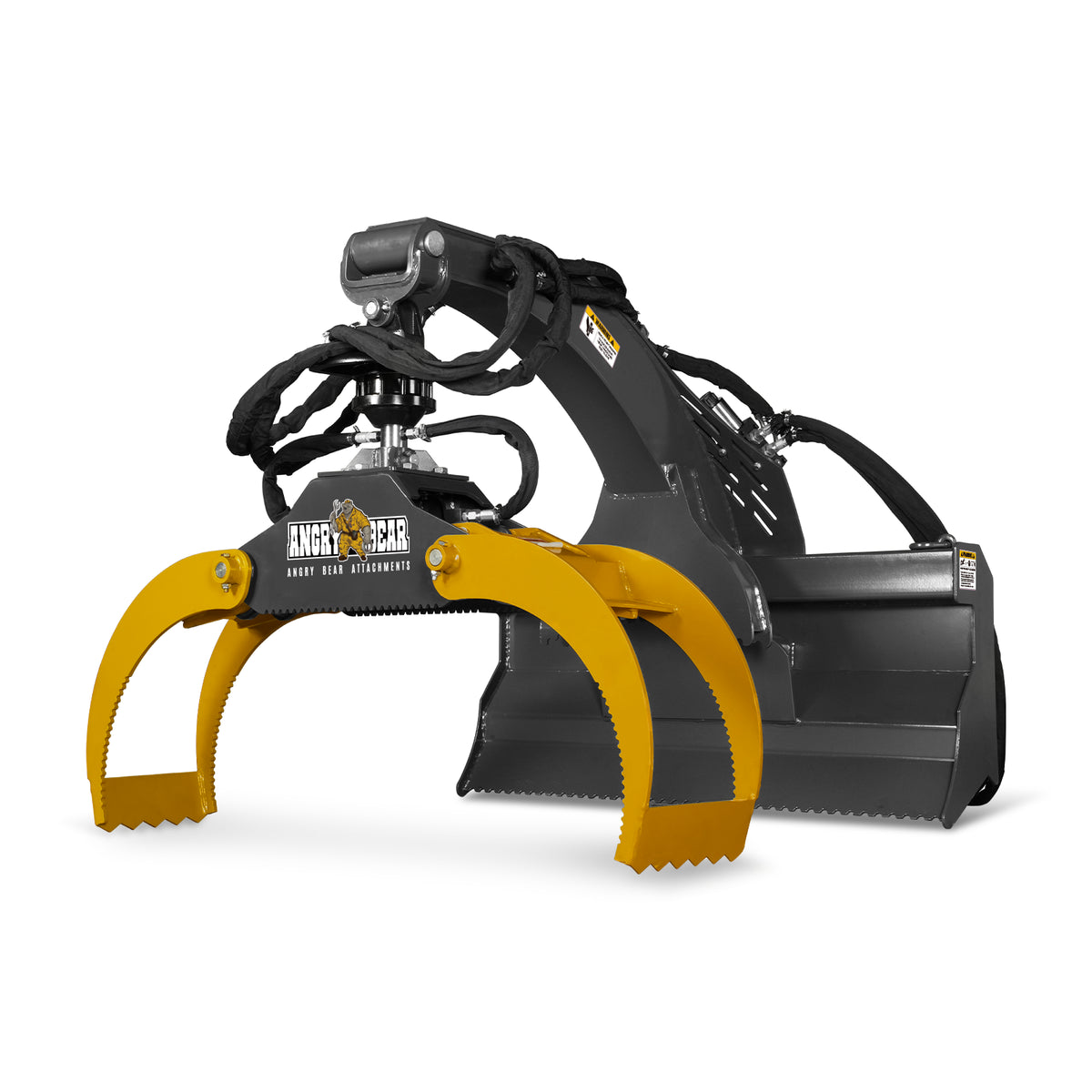 50" Skid Steer Rotary Log Grapple, 360° Rotation, 3000 Lbs Capacity