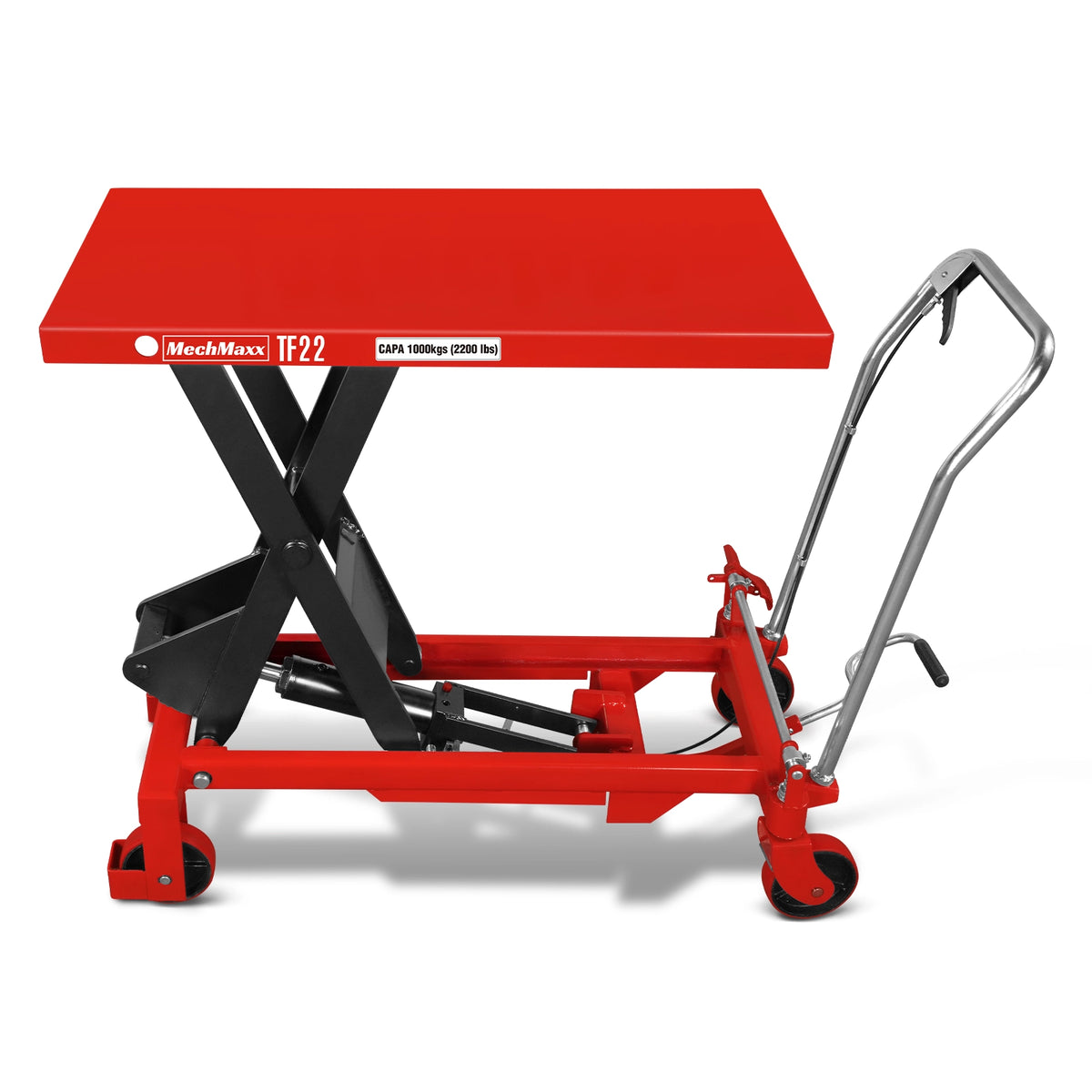 Mobile Scissor Lift Table Cart 2200lbs Capacity, Platform Size, 39.4”